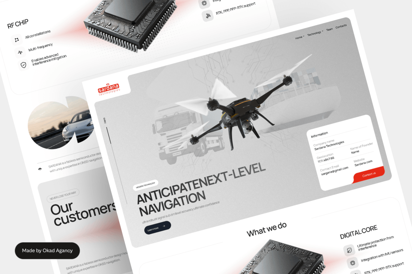 Веб дизайн для посадочной страницы — Sardana