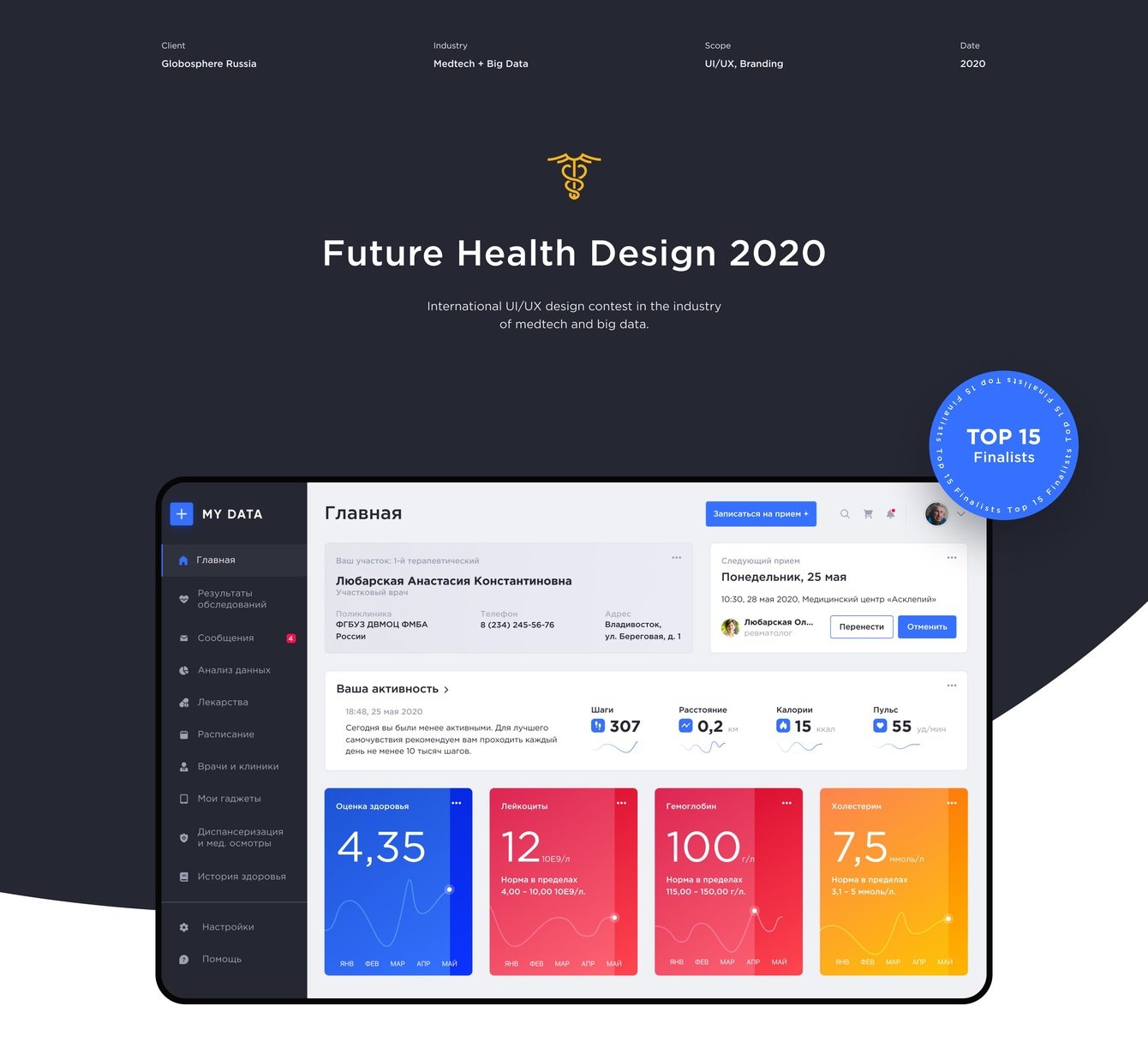Концепция медицинской платформы для Future Health Design
