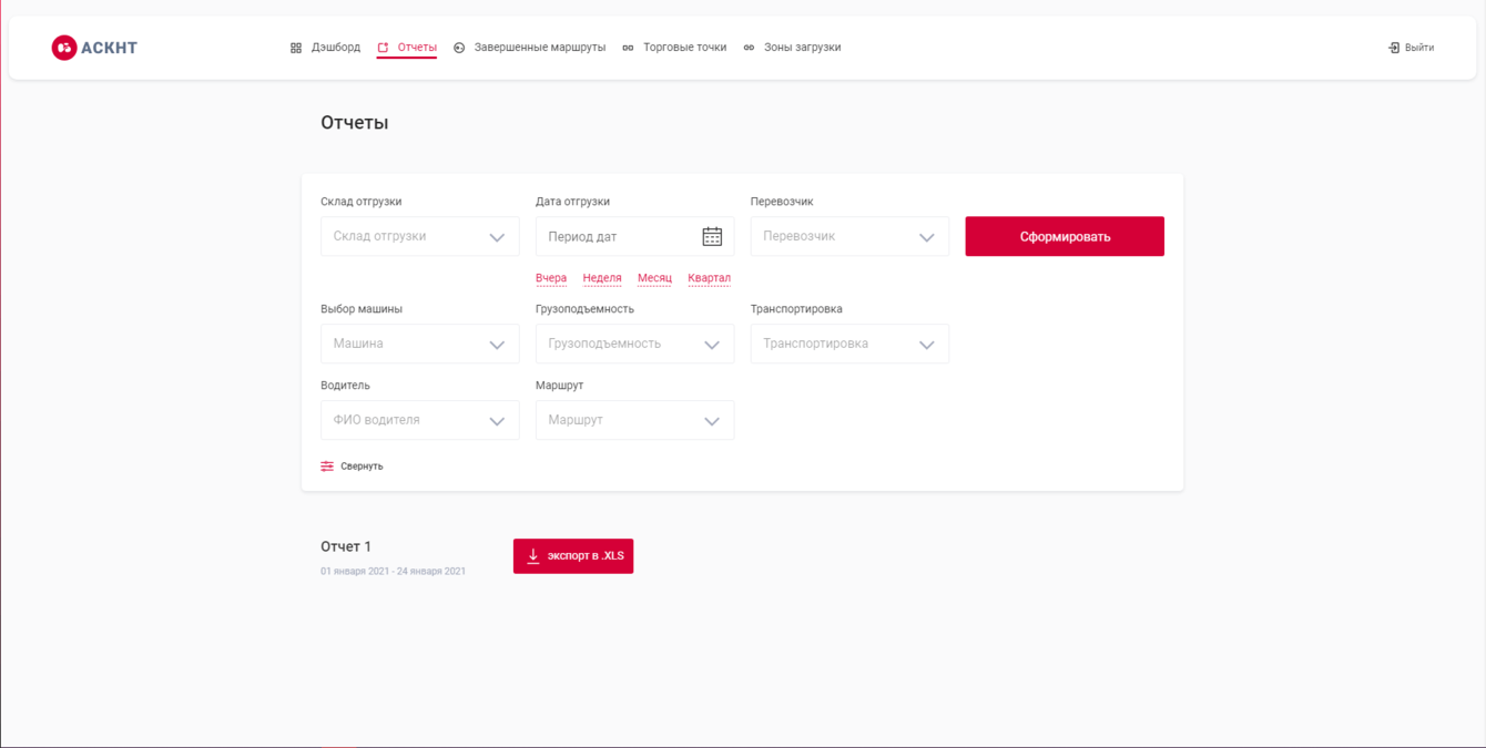 CRM АСКНТ для крупной мясоперерабатывающей компании