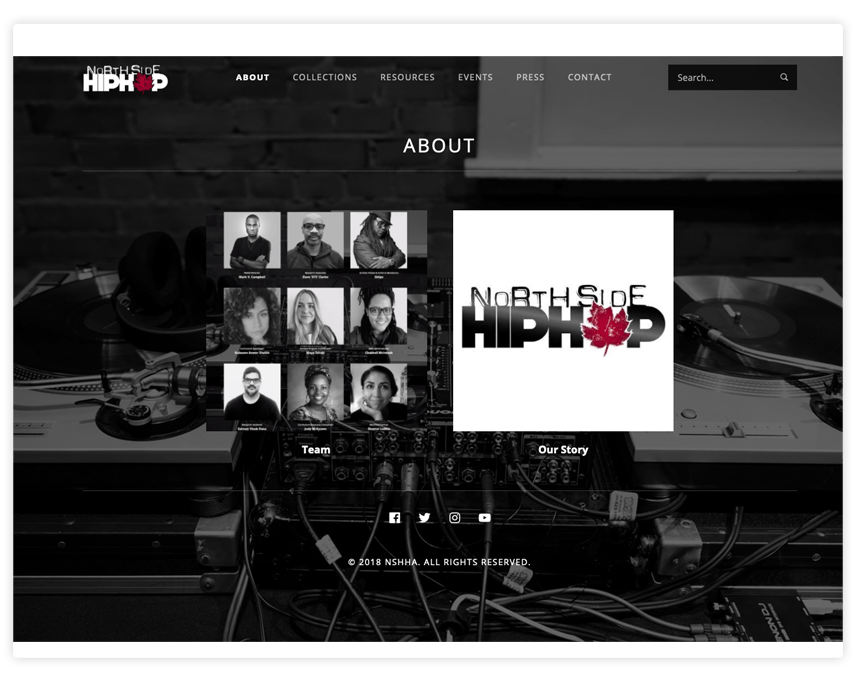 Сайт на WordPress для архива хип-хоп музыки
