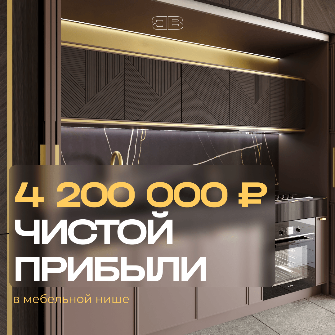 4 200 000 чистой прибыли в мебельной нише