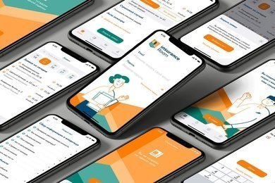 Insurance room. Фирменный стиль и приложение для сервиса помощи в оценке ущерба