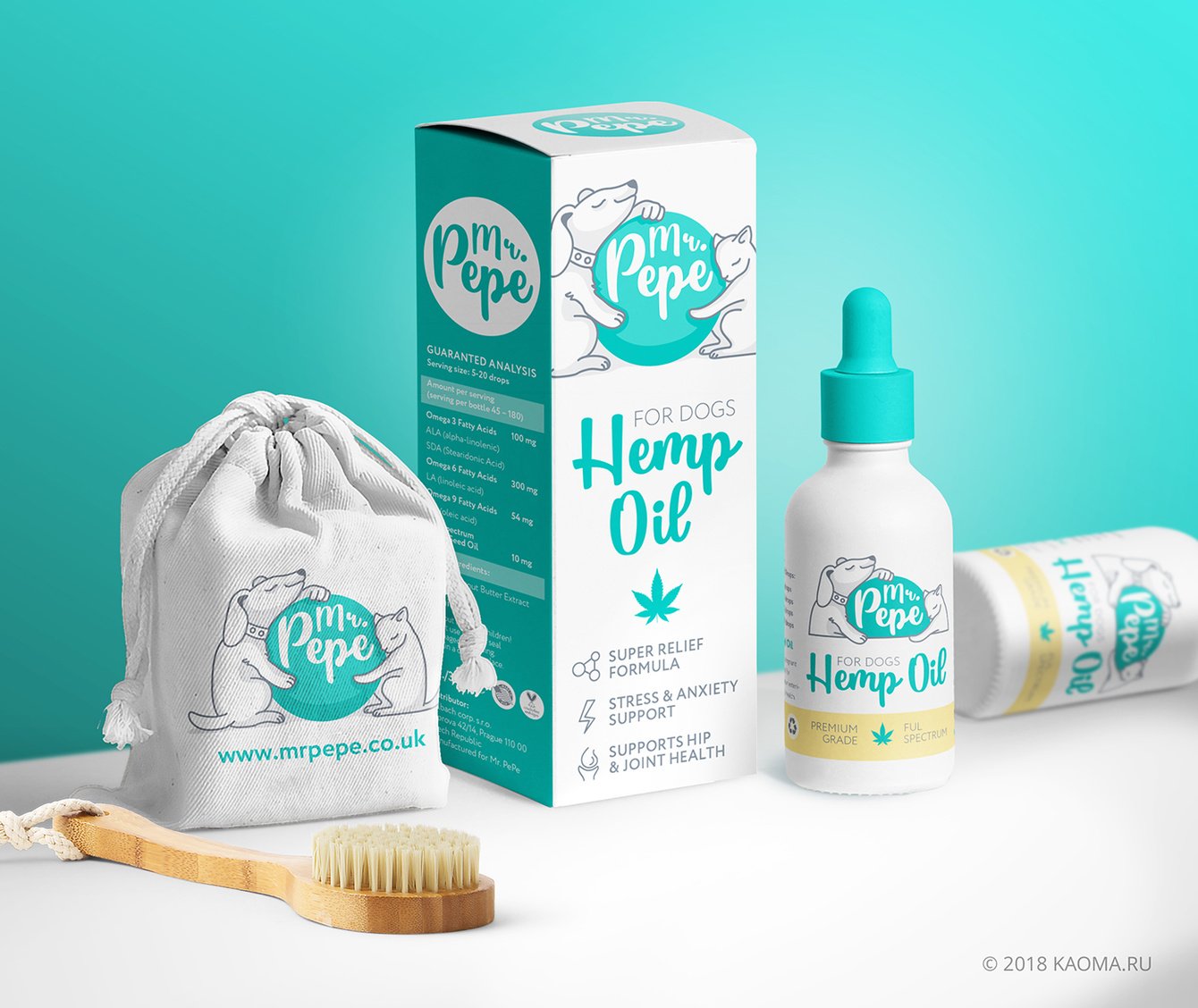 Дизайн упаковка бренда домашних животных Mr. PePe