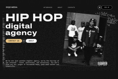 Сайт hip-hop digital agency