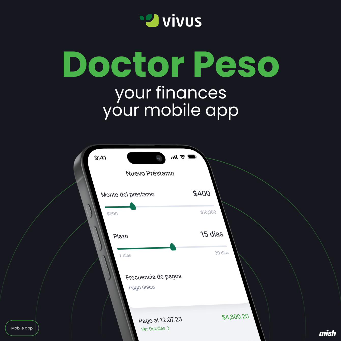 Редизайн мобильного банка Vivus для латиноамериканской аудитории