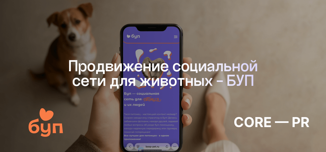 Продвижение социальной сети для питомцев «Буп»