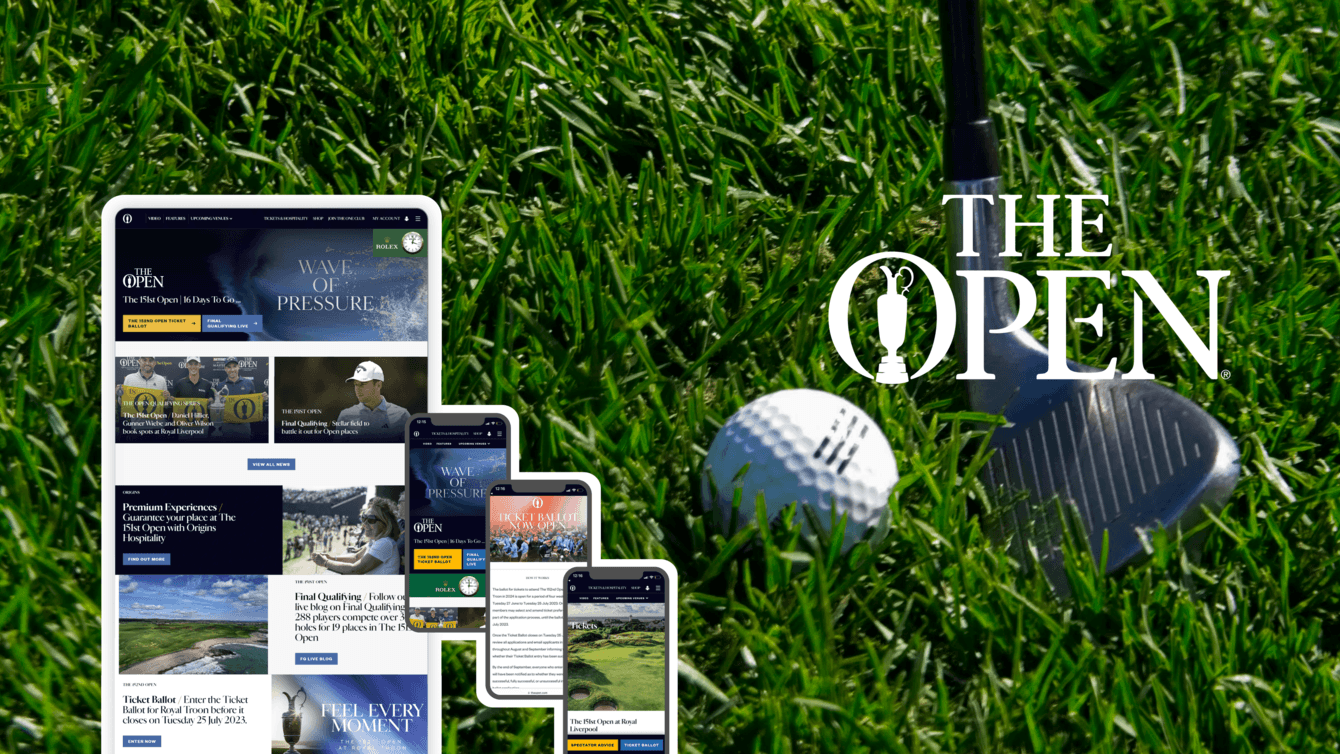 Платформа для британского гольф-турнира The Open