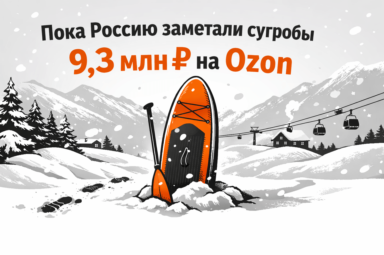 Пока Россию заметали сугробы, мы продавали сапборды на 9,3 млн ₽