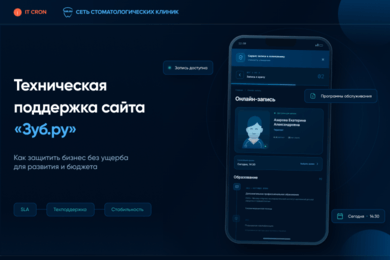 Техническая поддержка сайта «Зуб.ру»: как защитить бизнес без ущерба для развития и бюджета