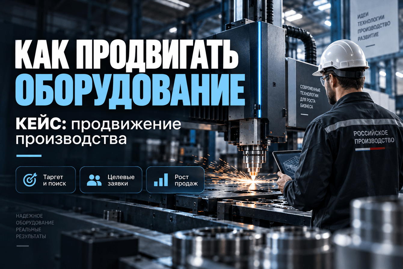 Как продвигать оборудование? Кейс по продвижению производства