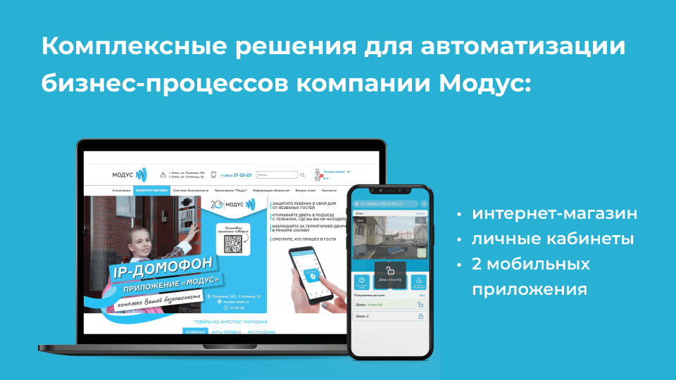 Создание комплексных решений для автоматизации бизнес-процессов компании Модус