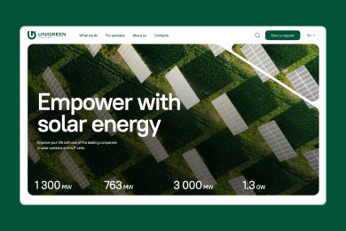 Корпоративный сайт для Unigreen Energy