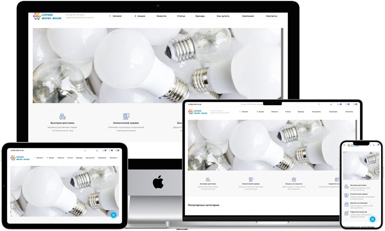 Разработка интернет-магазина для ООО Лед-Стиль – мультибрендовый реселлер