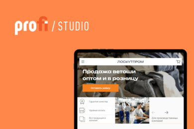 Разработка лендинга для продажи ветоши