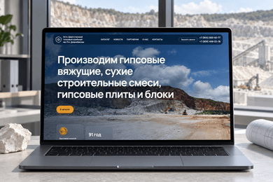 КЧР Гипс: сайт-каталог с инструментами для отдела сбыта