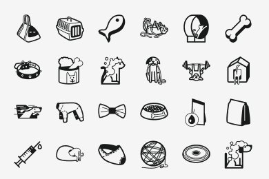 Логотип и иконки интернет-магазину товаров для животных