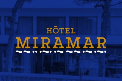 Логотип и фирменный стиль отеля Miramar (Монако).