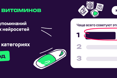 Топ-1 за девять месяцев в нейросетях на высококонку­рентном рынке витаминов и пищевых добавок