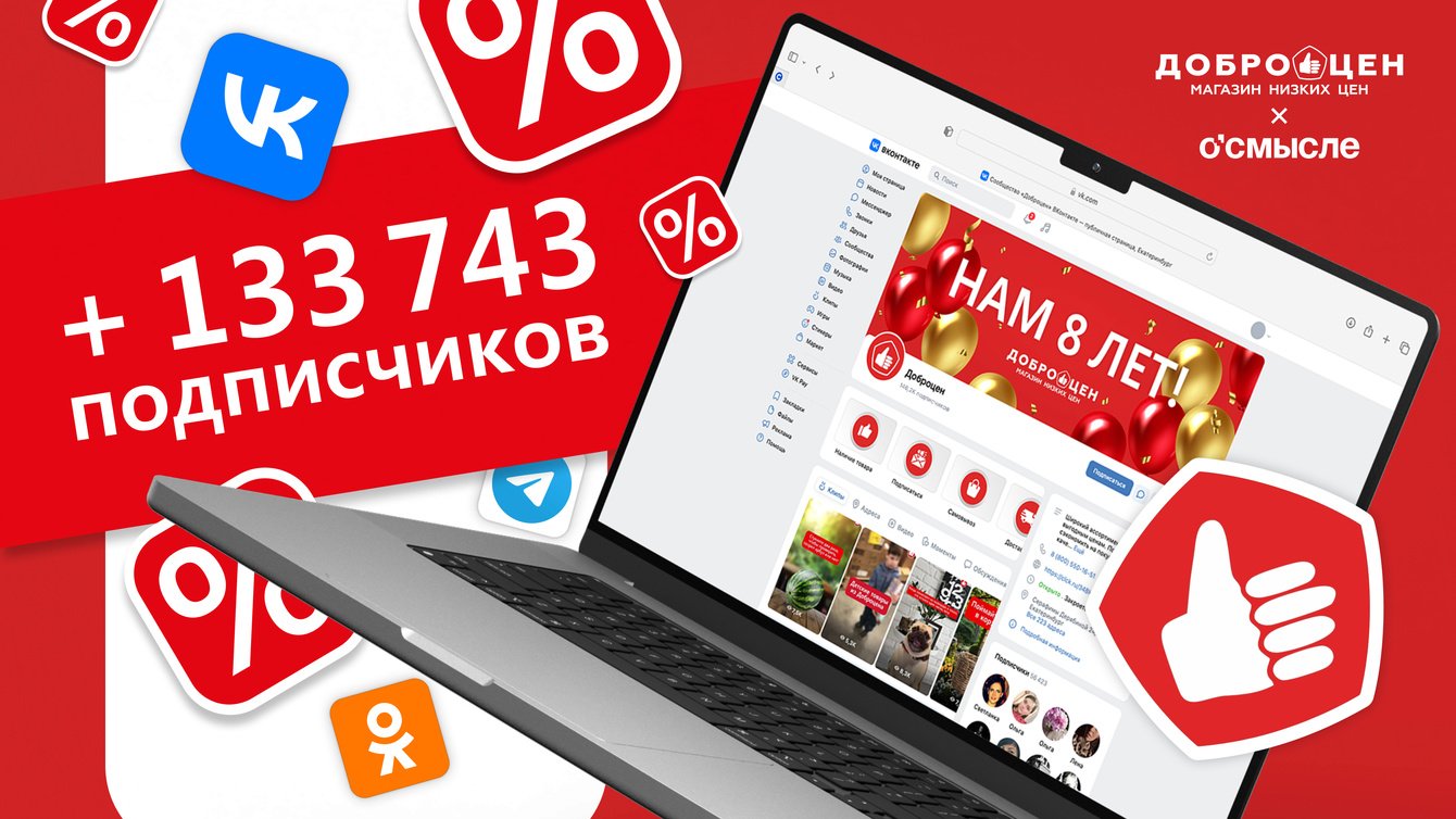 Не скидками едиными: как мы привлекли 133 000 подписчиков в социальные сети федерального дискаунтера