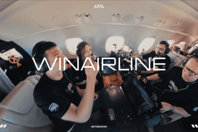 Шоуматч на борту летящего самолета. Cпецпроект WinAirLine от Winline. AFTERMOVIE