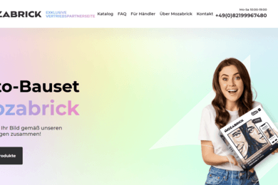 Официальный сайт производителя фото-конструктора Mozabrick в Германии