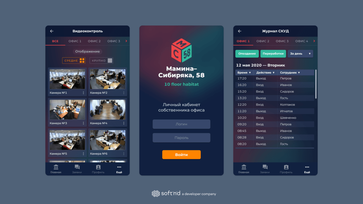Система управления офисом для БЦ (MC 58)