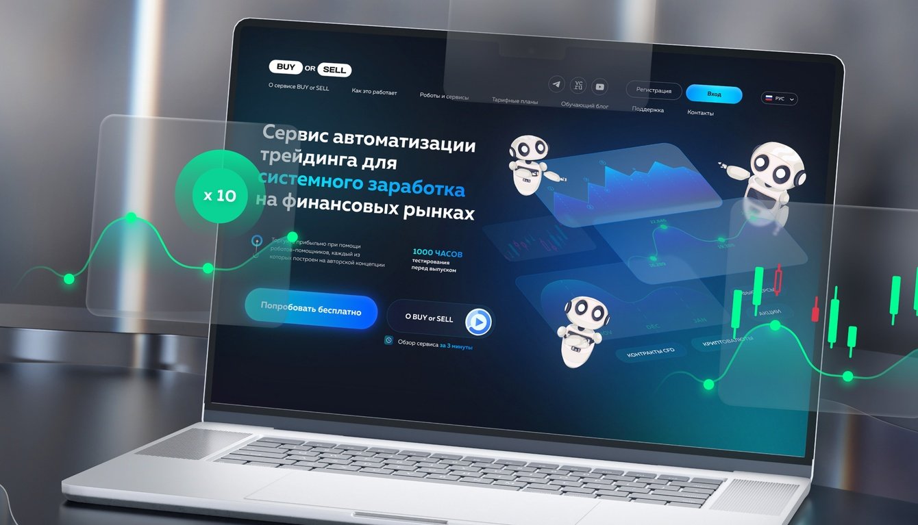 Многостраничный сайт с личным кабинетом для авторской платформы BUY or SELL — система ИИ-помощников