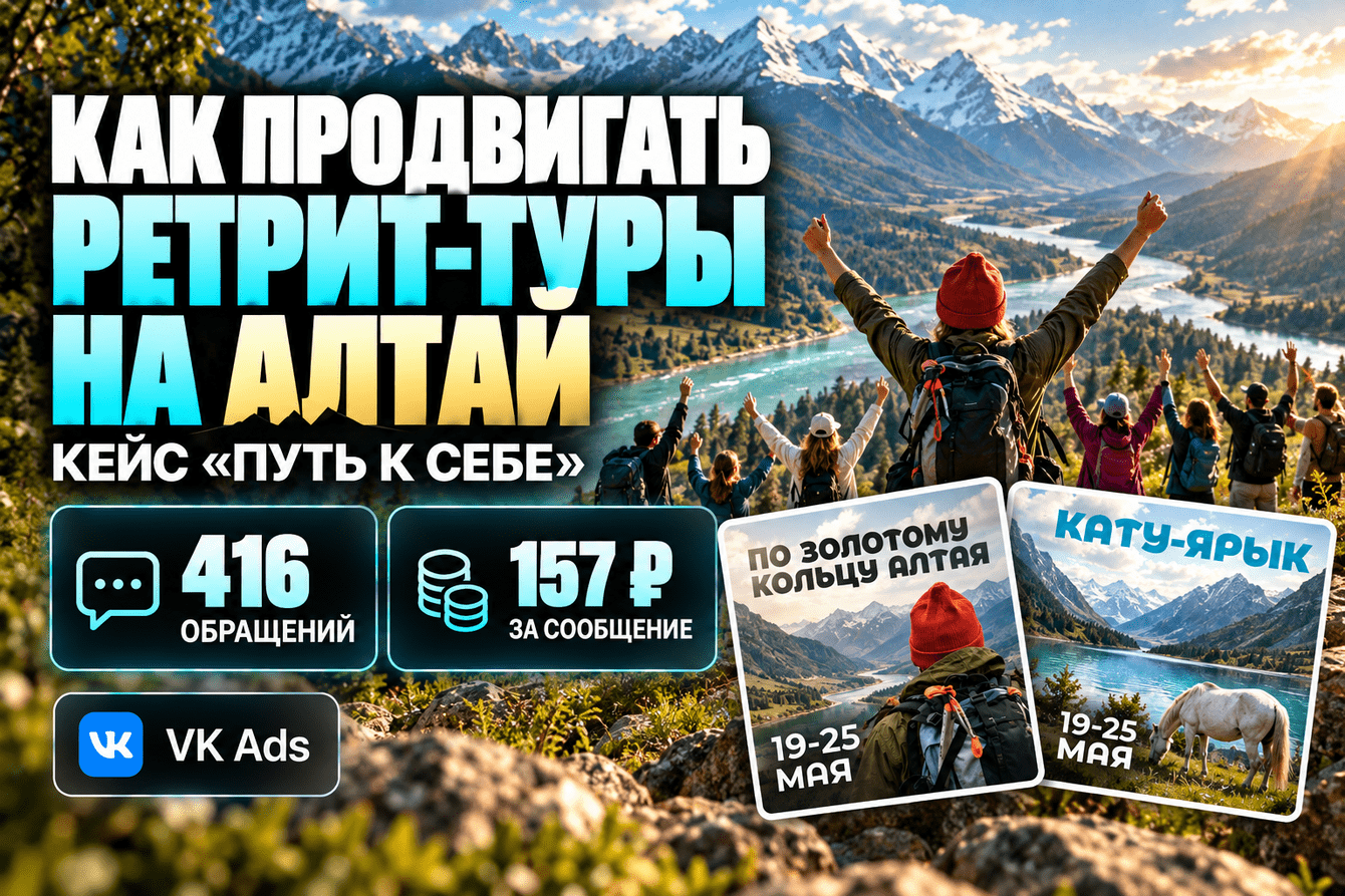 Кейс таргет-продвижения туров на Алтай