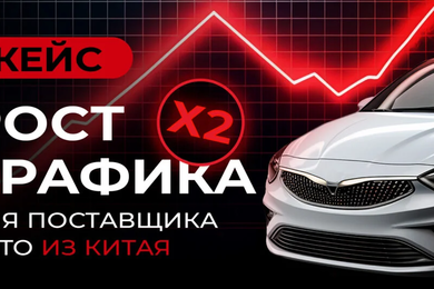 Помогли поставщику авто из Китая в 2 раза нарастить трафик за полгода работы