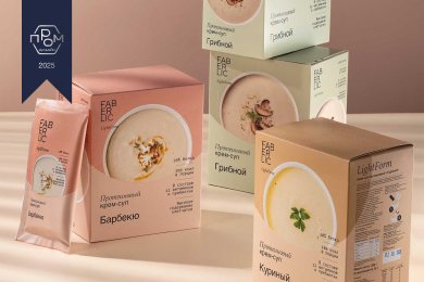 Разработка упаковочной системы для линейки протеиновых крем‑супов FABERLIC LightForm
