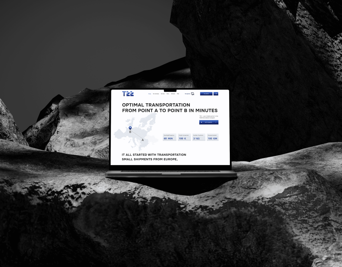 Сайт для транспортной, логистической компании