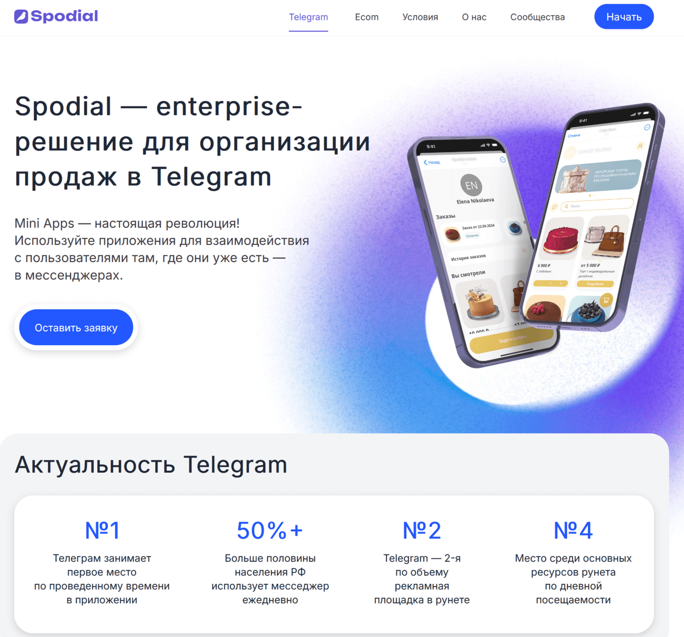 Spodial — десятки тысяч товаров. Весь e-commerce внутри Telegram.