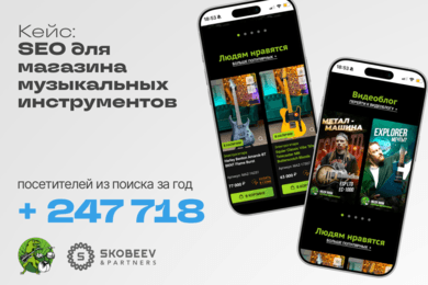 Как мы за год привели более 250 000 посетителей из поиска интернет-магазину музыкальных инструментов