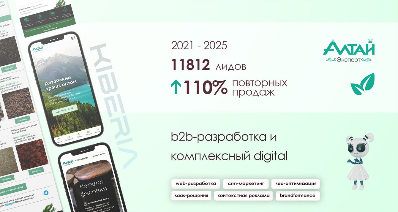 b2b-разработка + комплексный digital = 11812 лидов и 110% роста