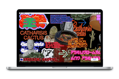 REDKEDS для лондонского арт-продюсерского объединения CatharsisCactus: визуальный язык и сайт