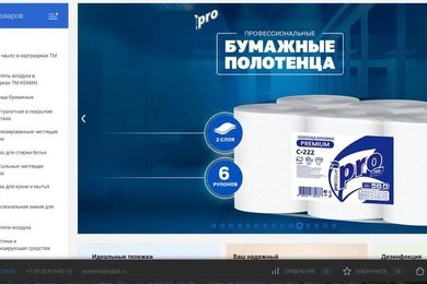 Разработка интернет-магазина хозтоваров и профессиональной химии