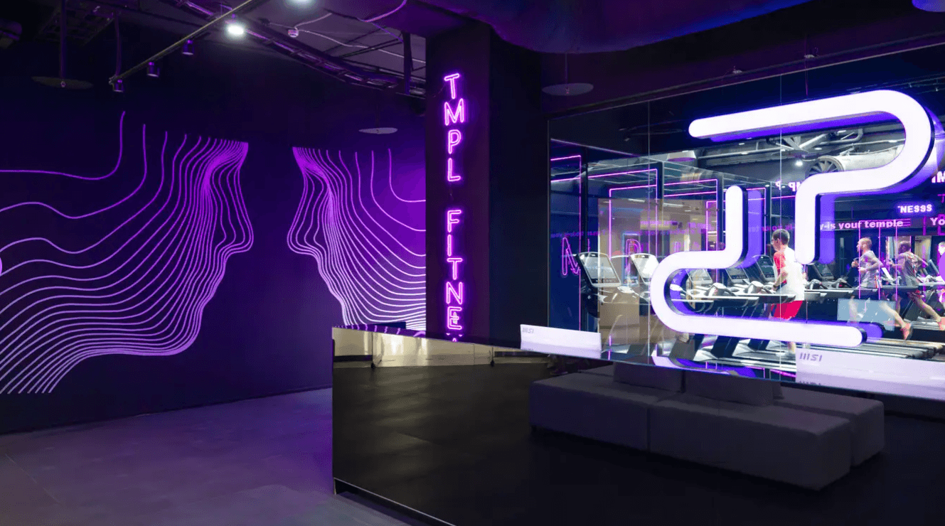 Простое рекламное видео для сети фитнес-клубов TMPL