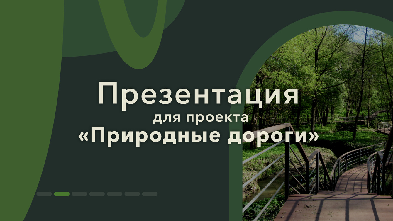 Кейс: разработка презентации для проекта «Природные дороги»