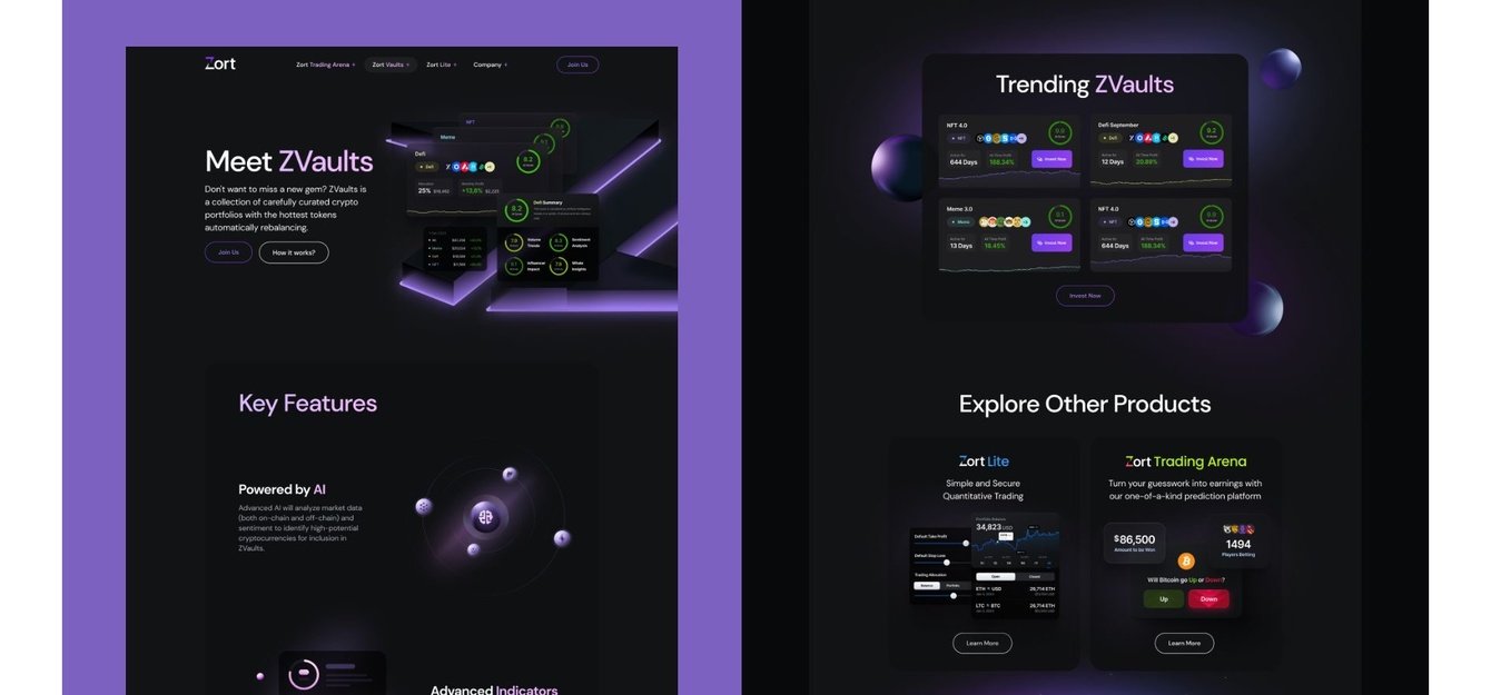 Zort — DeFi-сервис управления пулами токенов через Uniswap