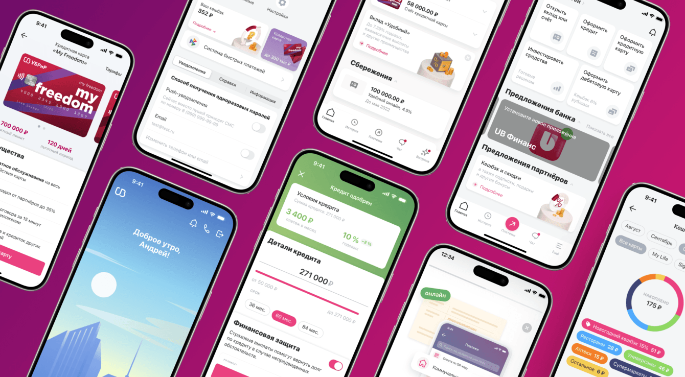 Дизайн и разработка приложения для Уральского Банка Реконструкции и Развития