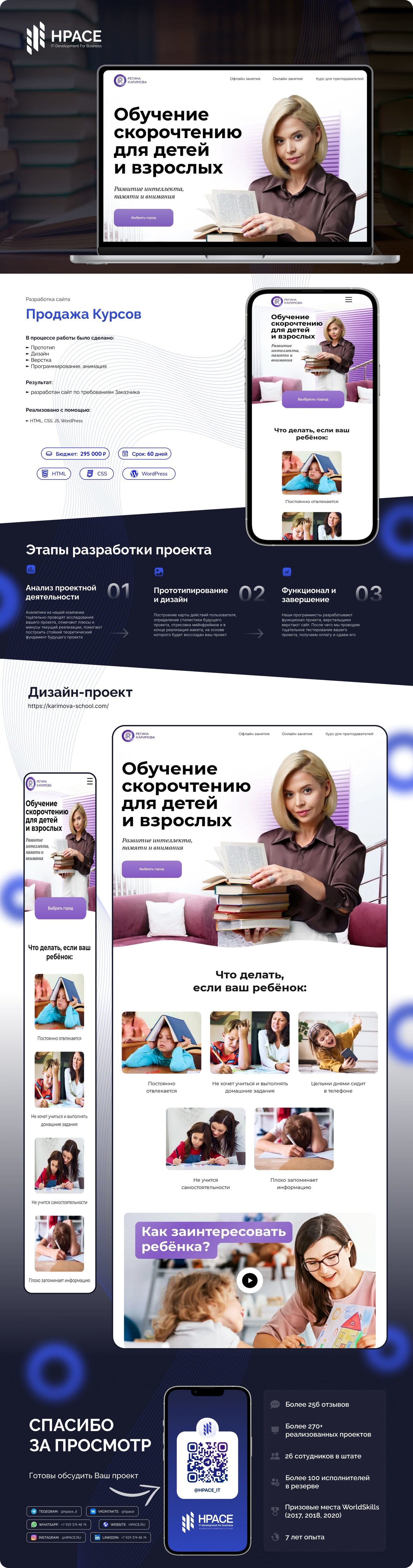 Разработка сайта по продаже курсов Каримовой