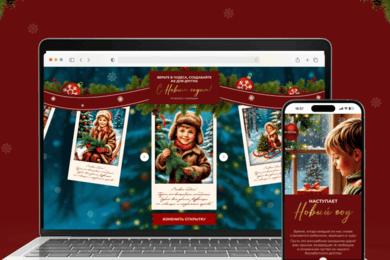 Интерактивные новогодние открытки от M-Social как эмоциональный digital-проект