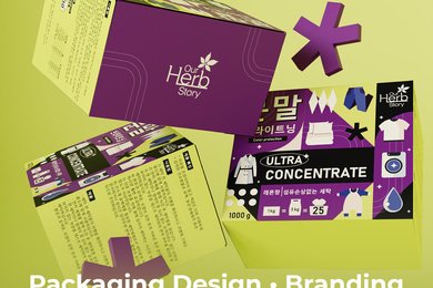 Искусство упаковки корейского стирального порошка