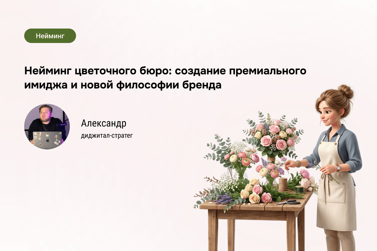 Как продавать цветы дороже: ребрендинг с 7 стратегиями нейминга