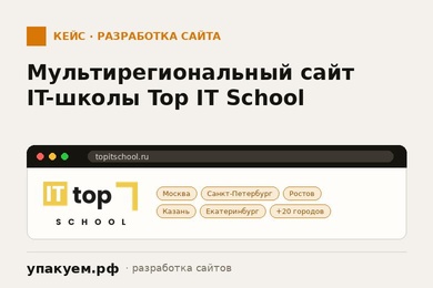 Разработка сайта для TOP IT SCHOOL