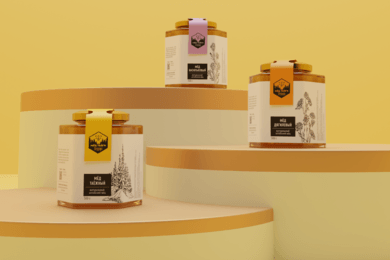 3D-визуализация «Мёд тайги»