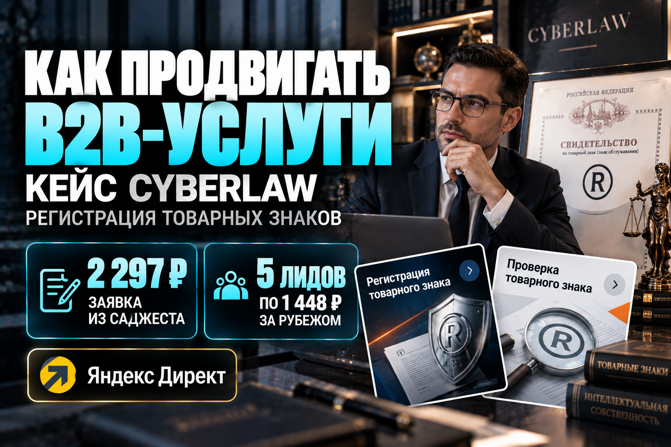 Кейс Яндекс Директ реклама аутсорсинга b2b