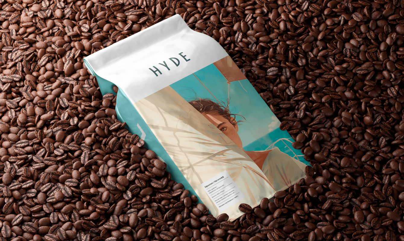 Фирменный стиль и дизайн упаковок / HYDE / Кофе на каждый день