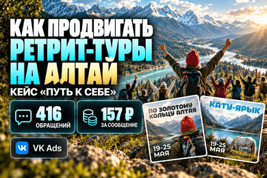 Кейс таргет-продвижения туров на Алтай