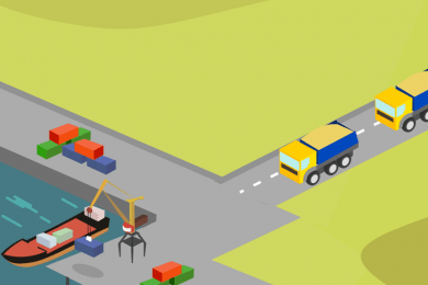 Анимированный ролик для приложения Trucker Grain